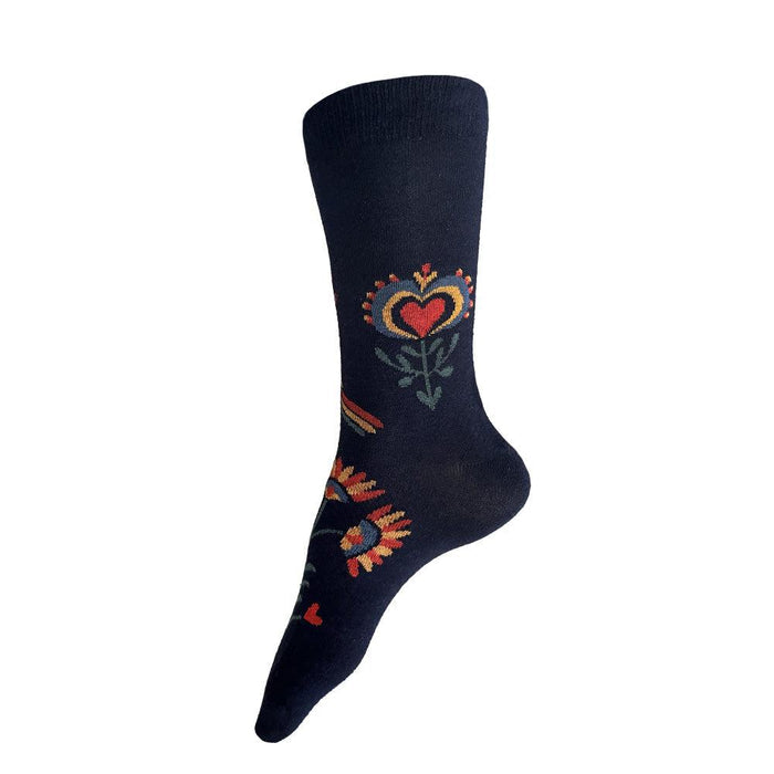 Fraktur Socks | Navy