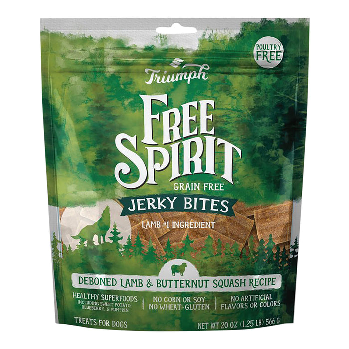 Free Spirit Deboned Jerky Bites Dog Treats, 20 oz - SUS4A - 20 oz - Lamb - 1 - 3