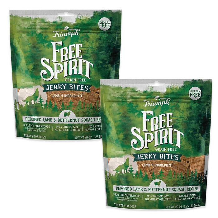 Free Spirit Deboned Jerky Bites Dog Treats, 20 oz - SUS4A-2PK - 20 oz - Lamb - 2 - 11