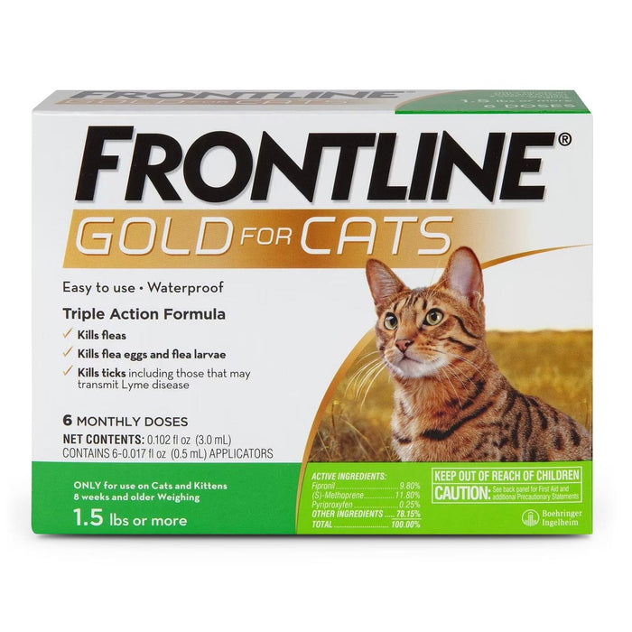 Frontline Gold for Cats - WVAK - 6 Month Dose (6 pk) - 1