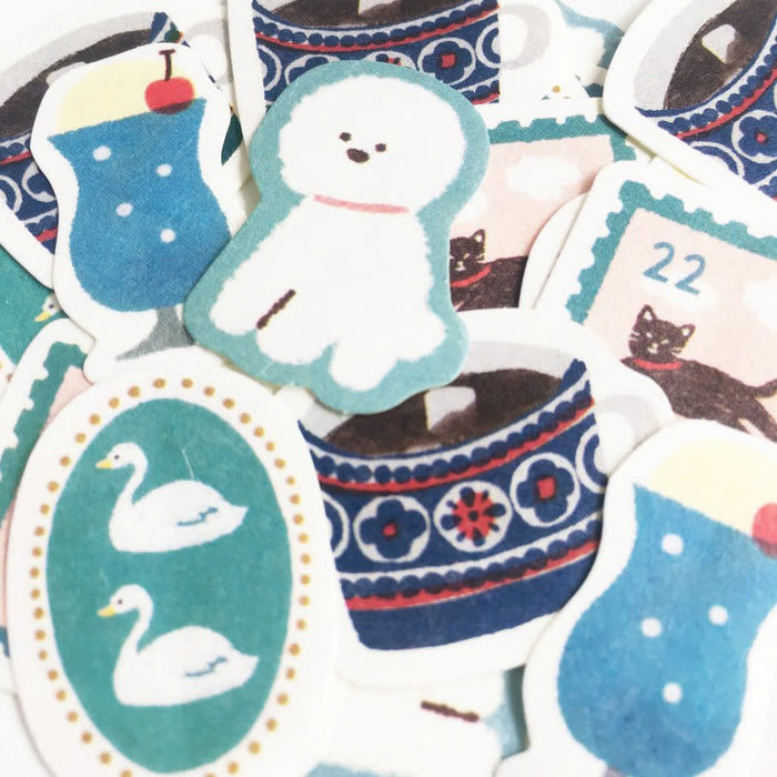 Furukawa Flake Stickers - Blue