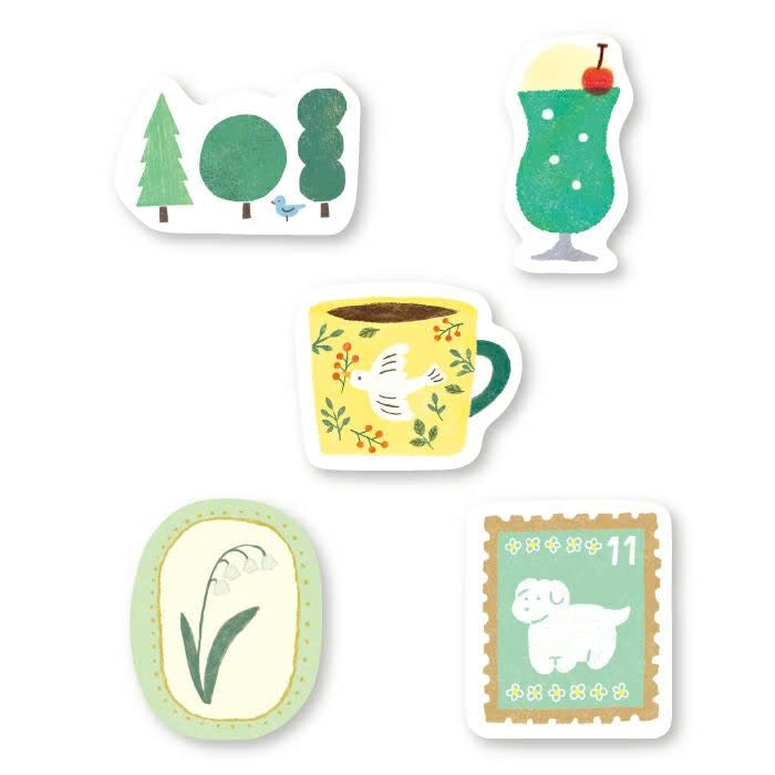 Furukawa Flake Stickers - Green