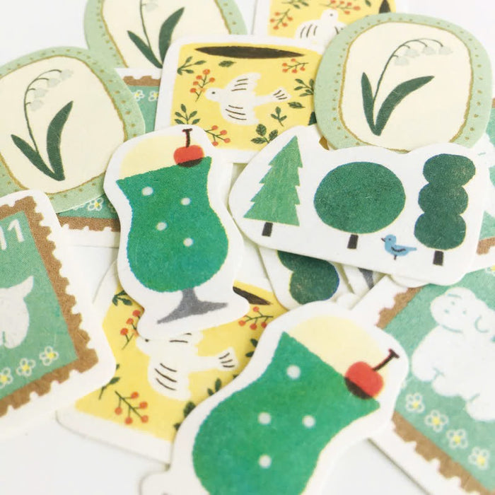 Furukawa Flake Stickers - Green