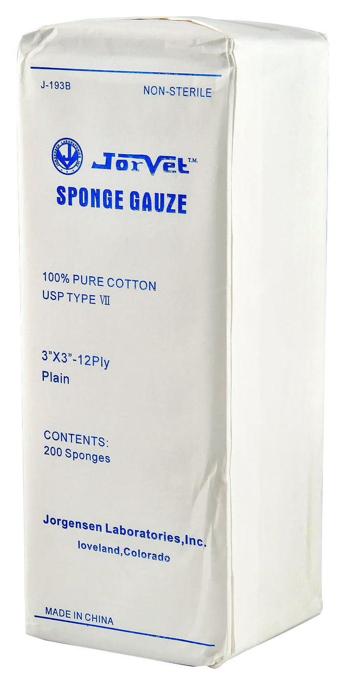 Gauze Dressing Sponges, 200 Pack - J3G1 - 3" x 3" (pkg of 200) - 1