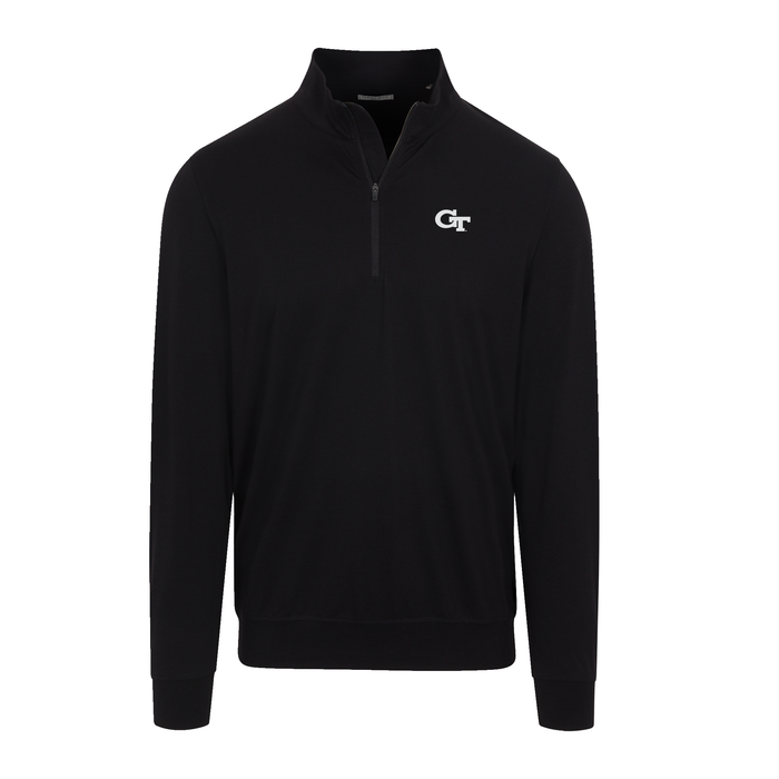 Georgia Tech Velocity Performance Quarter Zip Black