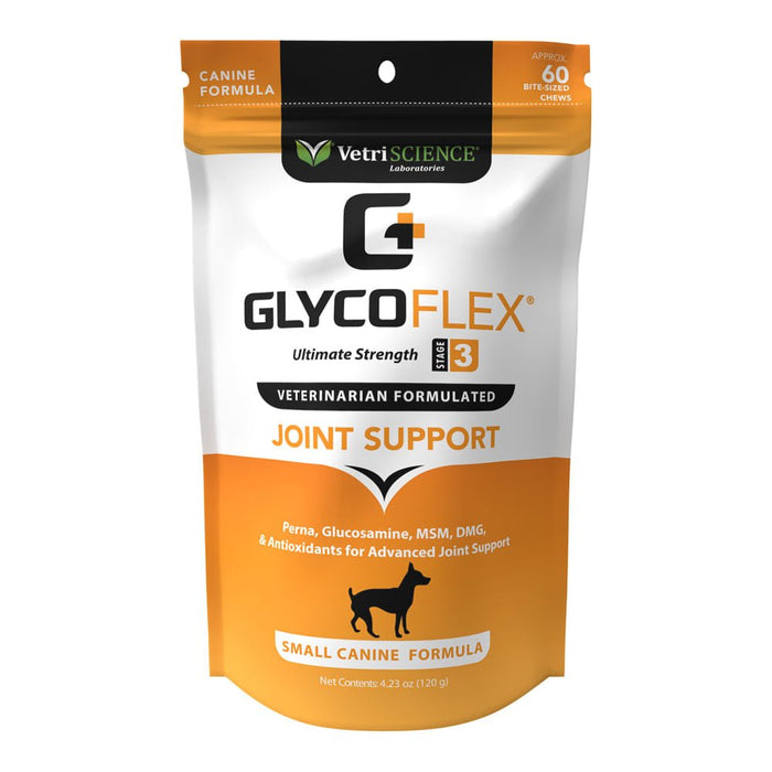 Glyco Flex 3 Joint Support for Small Dogs, 60 Bite - Sized Chews - 015VS-0900669-060 - 60ct - 1
