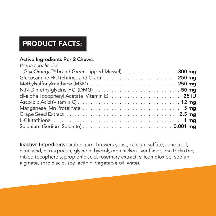 Glyco Flex 3 Joint Support for Small Dogs, 60 Bite - Sized Chews - 015VS-0900669-060 - 60ct - 3