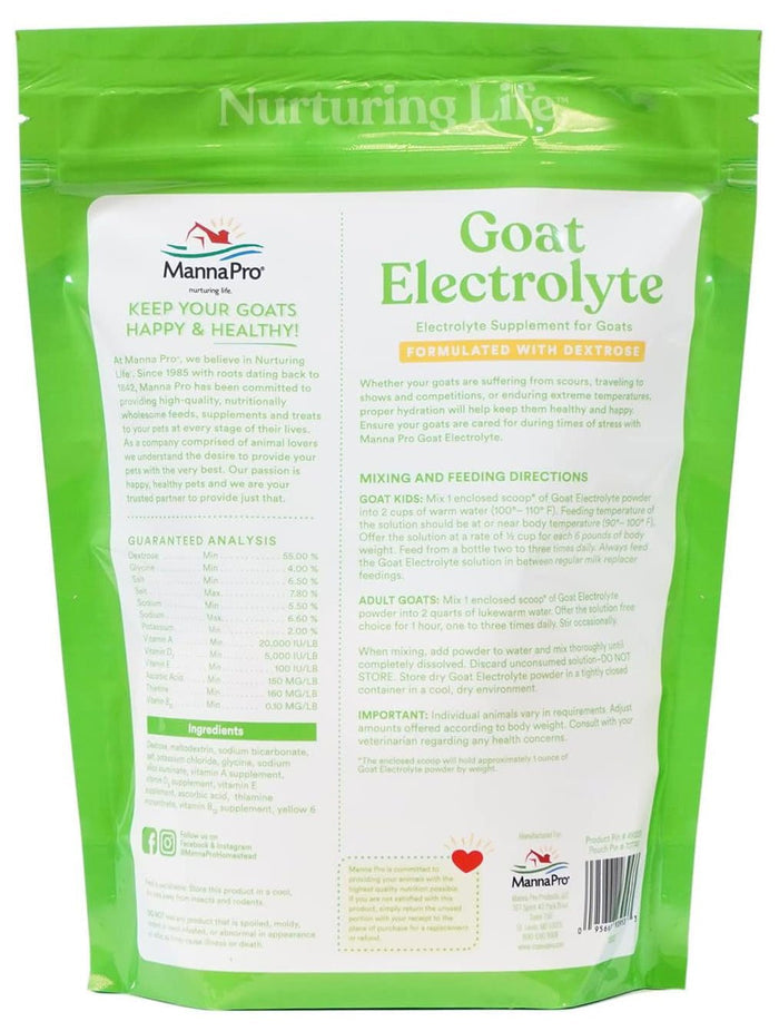 Goat Electrolyte Supplement for Kids & Adult Goats, 16 oz - CAG2 - Single Pack - 2