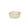 Gold Wire Basket Square S