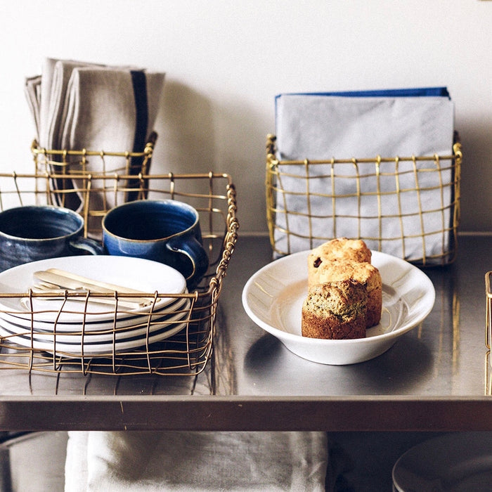 Gold Wire Basket | Square