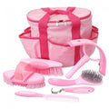 Great Grips 6 Piece Horse Grooming Kit with Bag - JTI20 - Pink - 4