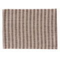 Grey & Oatmeal Stripe (Roman) | Linen Kitchen Cloth