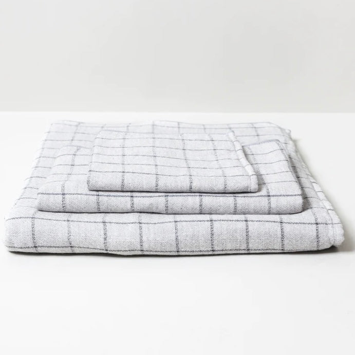 Grid Towel - Bamboo Charcoal