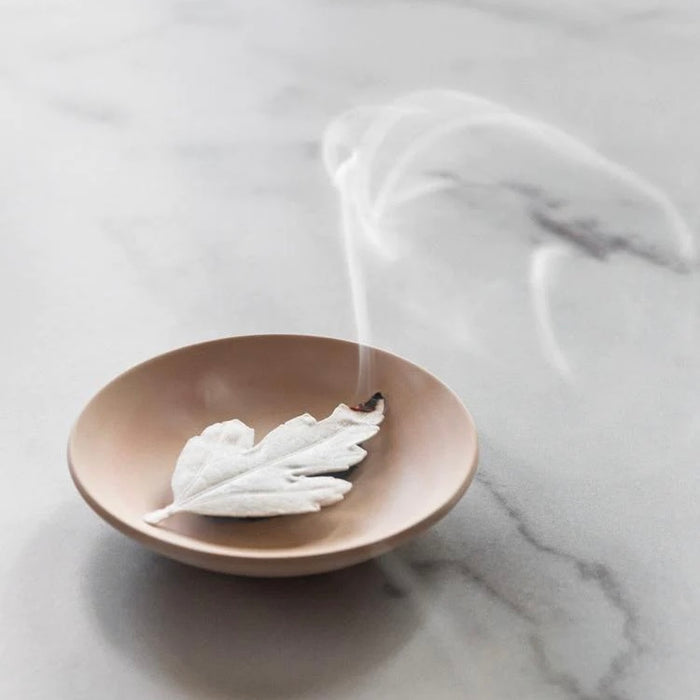 HA KO Paper Leaf Incense - Set of 6 w/ Dish