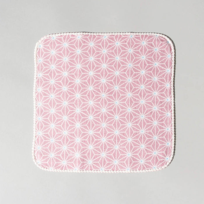 Haikara Handkerchief - Asanoha, Pink
