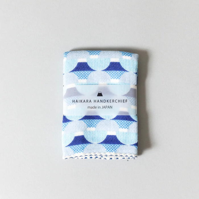 Haikara Handkerchief - Fuji Blue