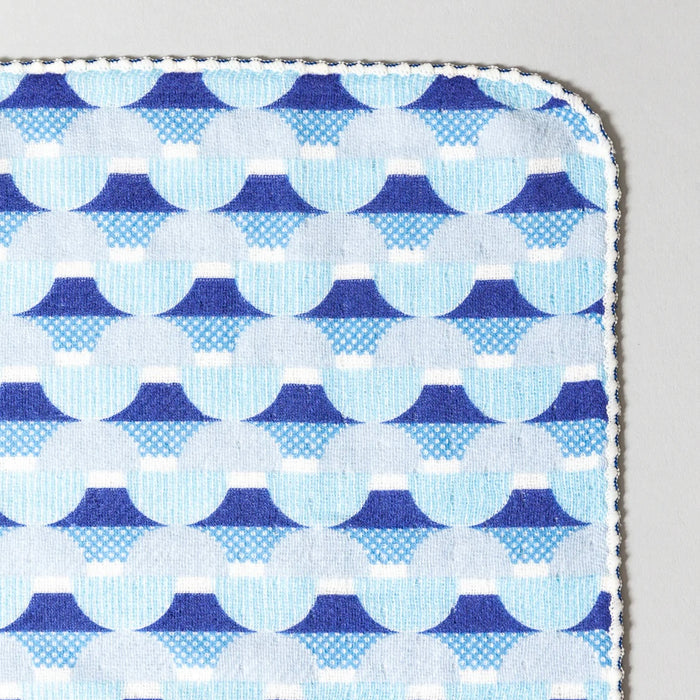 Haikara Handkerchief - Fuji Blue