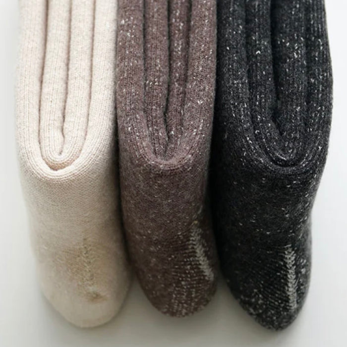 Hakne Cotton Wool Pile Socks | Charcoal