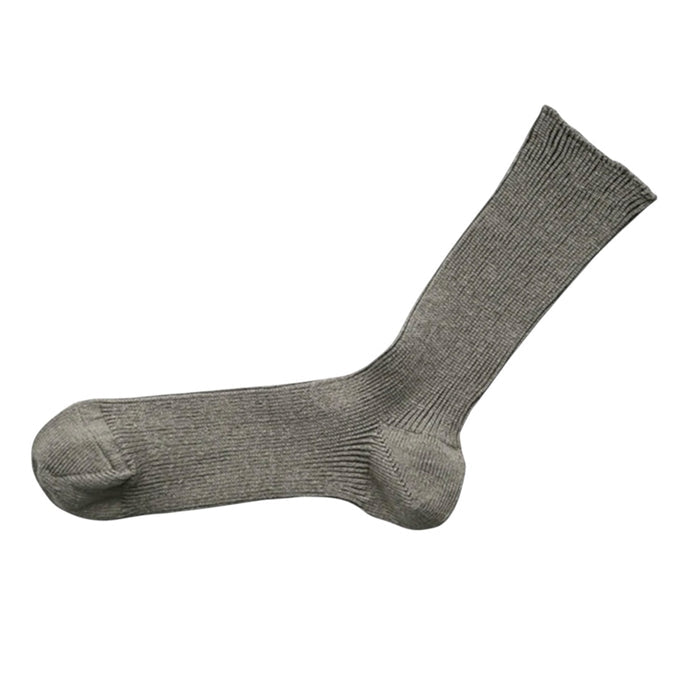 Hakne Linen Ribbed Socks | Irish Gray