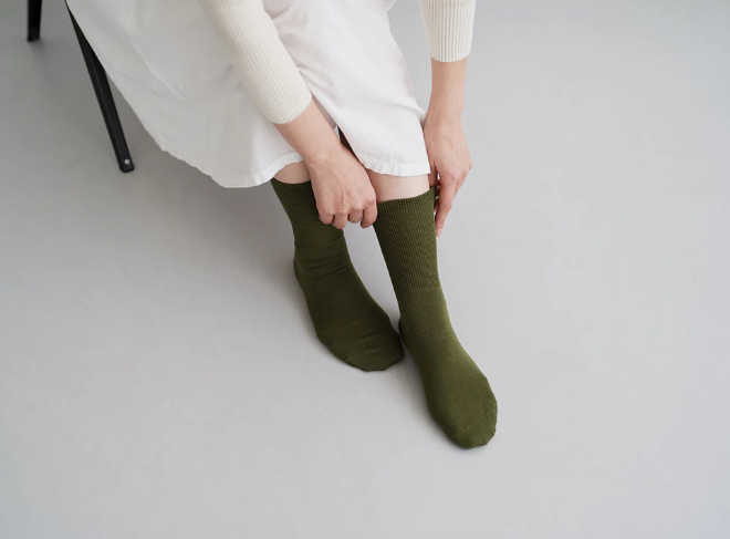Hakne Merino Wool Ribbed Socks | Malachite (2026 Seasonal Color)