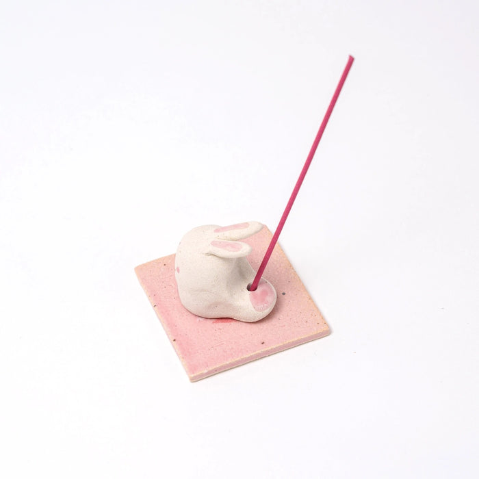 Handmade Pink Cute Rabbit Incense Holder