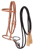 Harness Leather Headstall with Training Bosal - JTIA29 - 1