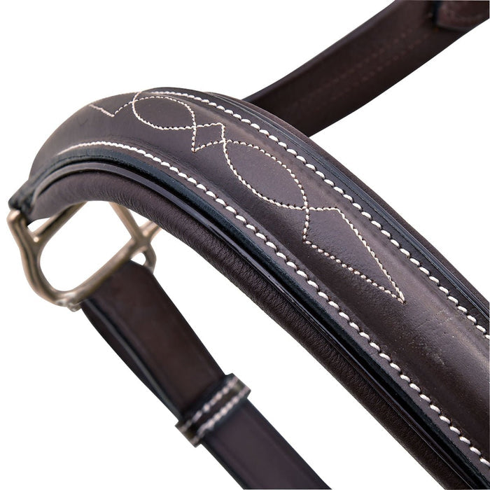 HDR Stress Free Fancy Stitch Leather Halter - J0AC6 - Black - Cob - 8