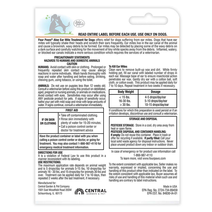 Healthy Promise Aloe Ear Mite Treatment For Dogs, 0.75 oz - 39XD - .75oz - 2