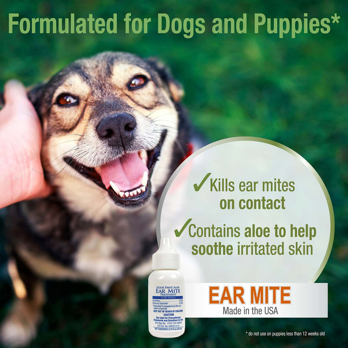 Healthy Promise Aloe Ear Mite Treatment For Dogs, 0.75 oz - 39XD - .75oz - 3