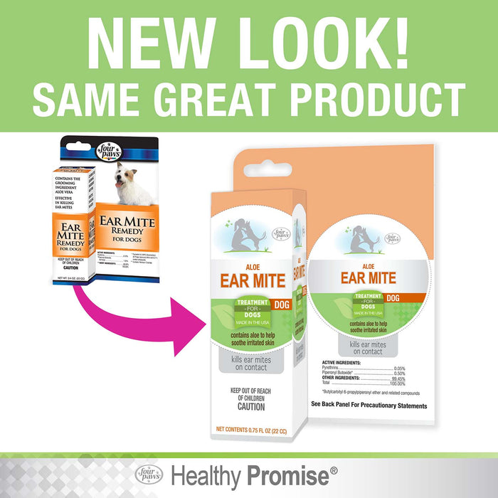 Healthy Promise Aloe Ear Mite Treatment For Dogs, 0.75 oz - 39XD - .75oz - 6