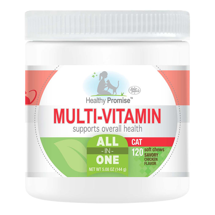 Healthy Promise Multi - Vitamins For Cats, Savory Chicken, 120 ct - 39A1Q - 120ct - Chicken - 1