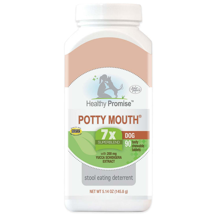 Healthy Promise Potty Mouth Tablets, Coprophagia Stool Eating Deterrent for Dogs, 90 ct - 39XF - 90ct - 1
