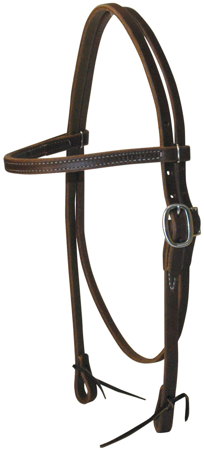 Heavy Oiled Leather Browband Headstall - BCLH1 - 1