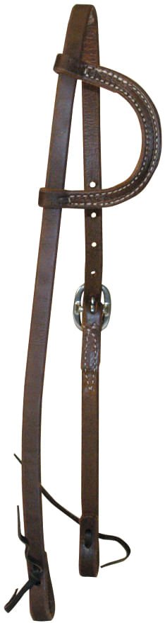 Heavy Oiled One Ear Headstall - BCLH3 - 1