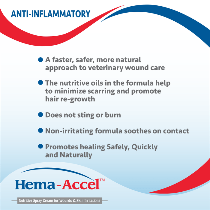 Hema - Accel Farm & Ranch All Natural Wound Care Spray, 16 oz - VB1K - 16oz - 5