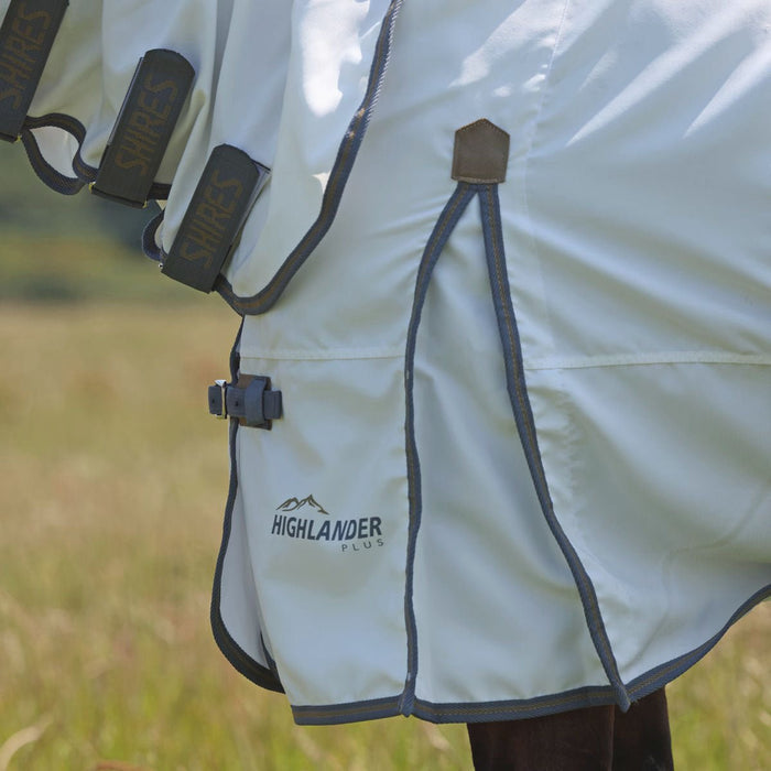 Highlander Plus Sweet - Itch Combo Horse Sheet, 600 Denier - SEP1GQ - White/Teal/Mustard - 69 in - 6