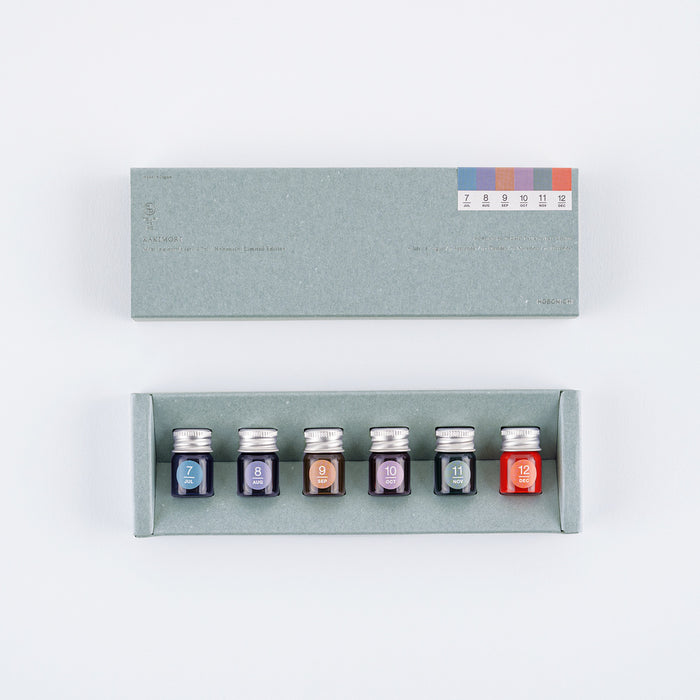 HOBONICHI 2027 | Kakimori x TSKUI no IRO: Mini Ink Bottle Set | (Jan-Jun) AND (Jul-Dec)