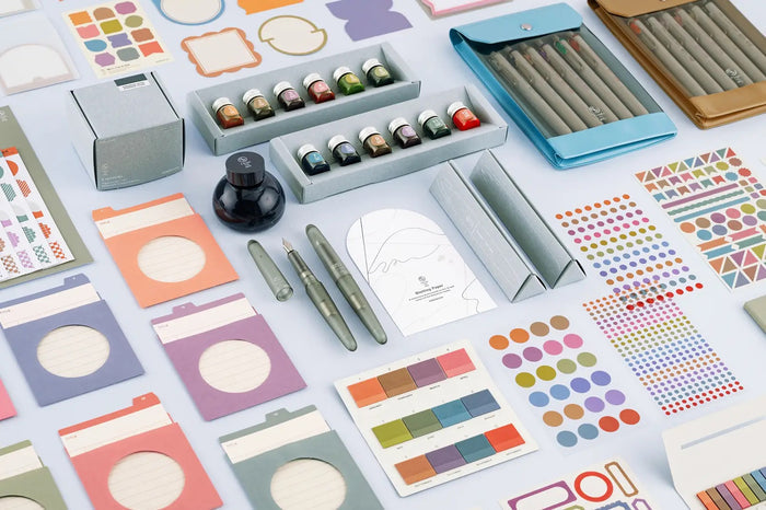 HOBONICHI 2027 | Kakimori x TSKUI no IRO: Mini Ink Bottle Set | (Jan-Jun) AND (Jul-Dec)