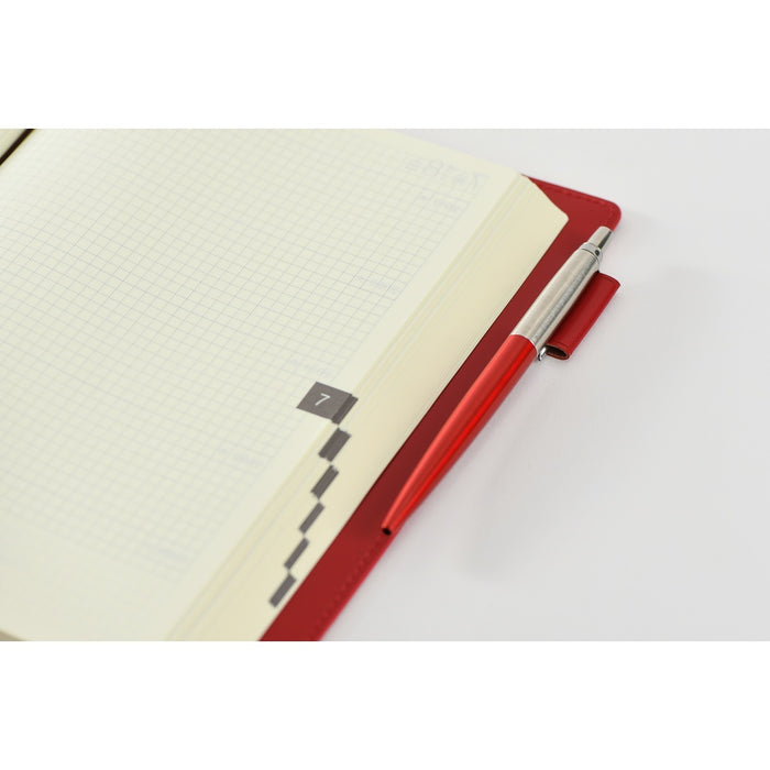 HOBONICHI 5-YEAR TECHO LEATHER COVER | A5 | Red