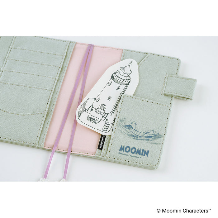HOBONICHI | A6 Original Cover |  Moomin: My Yard (Pale Mint)