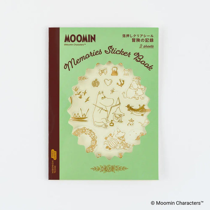 HOBONICHI | Moomin | Foil-Stamped Clear Stickers : Adventure Log