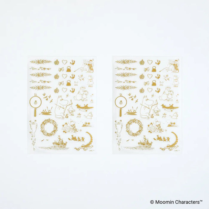 HOBONICHI | Moomin | Foil-Stamped Clear Stickers : Adventure Log