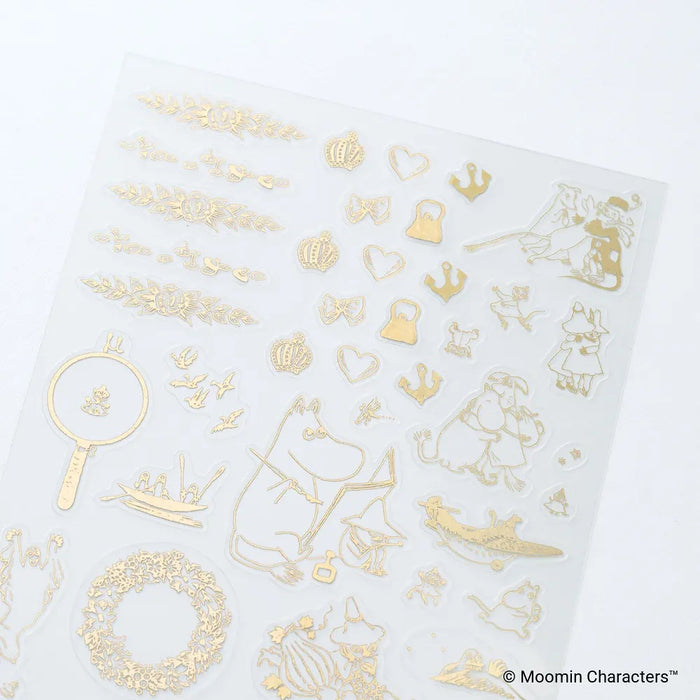 HOBONICHI | Moomin | Foil-Stamped Clear Stickers : Adventure Log