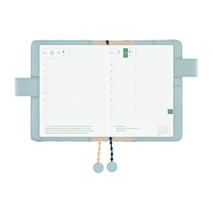 HOBONICHI | Original A6 Cover | mina perhonen: felice (Blue)