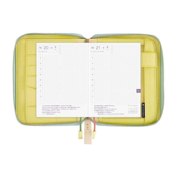 HOBONICHI | Original A6 Cover | mina perhonen: Glass Flower (Pink Mix)