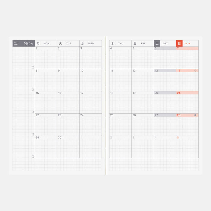 HOBONICHI ORIGINAL BOOK | A6 | Daily, January Start/Mon Start (English)