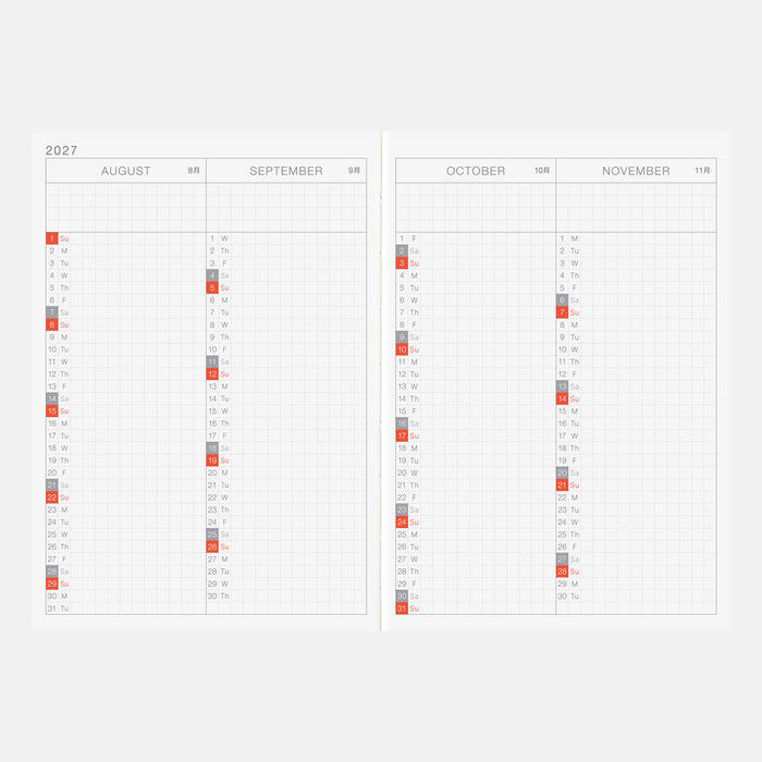 HOBONICHI ORIGINAL BOOK | A6 | Daily, January Start/Mon Start (English)