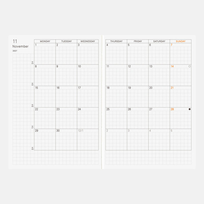 HOBONICHI PLANNER BOOK | A6 | Daily, January Start/Monday Start