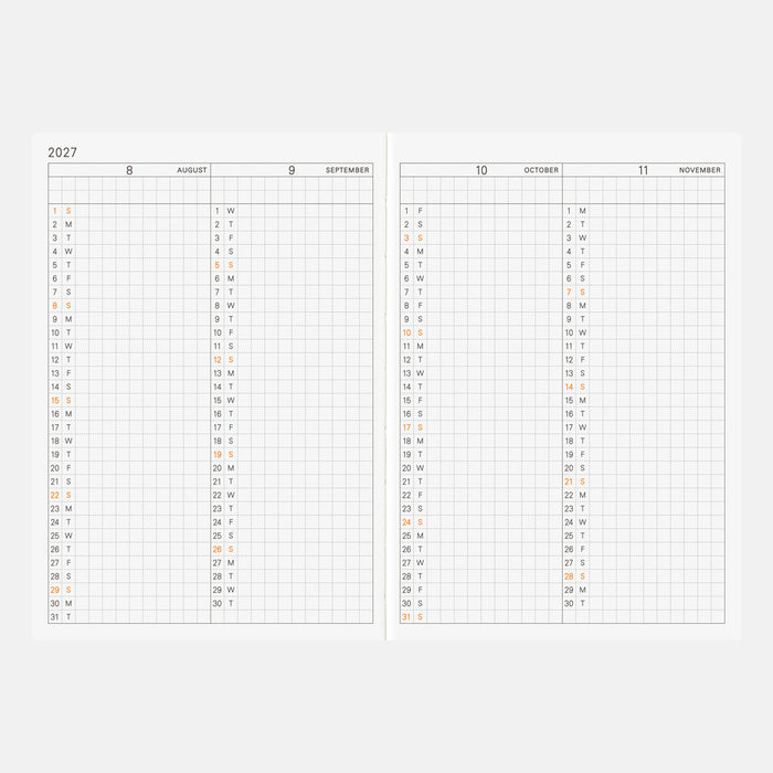 HOBONICHI PLANNER BOOK | A6 | Daily, January Start/Monday Start