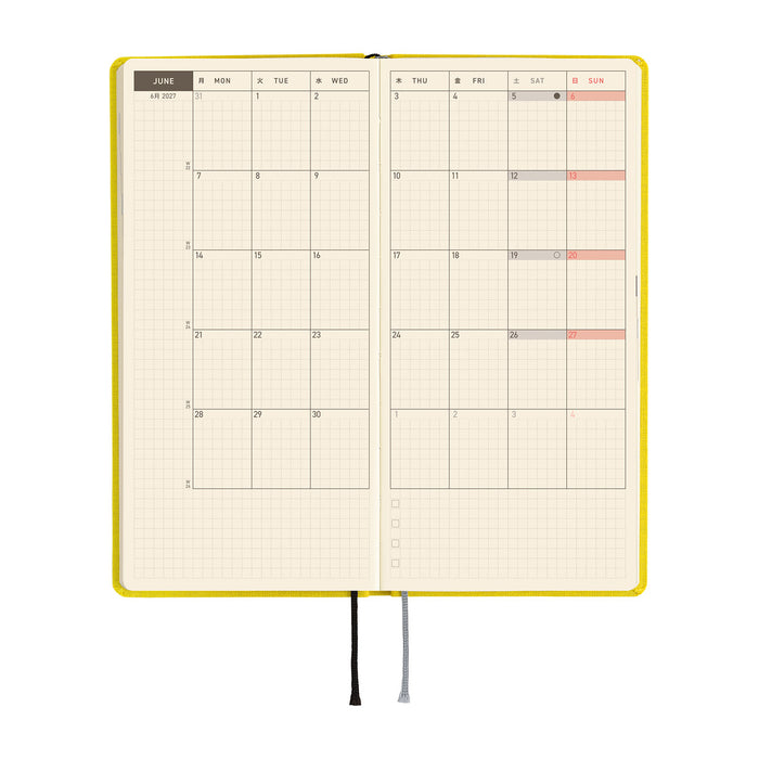 HOBONICHI TECHO 2027 | WEEKS | Canaria Yellow